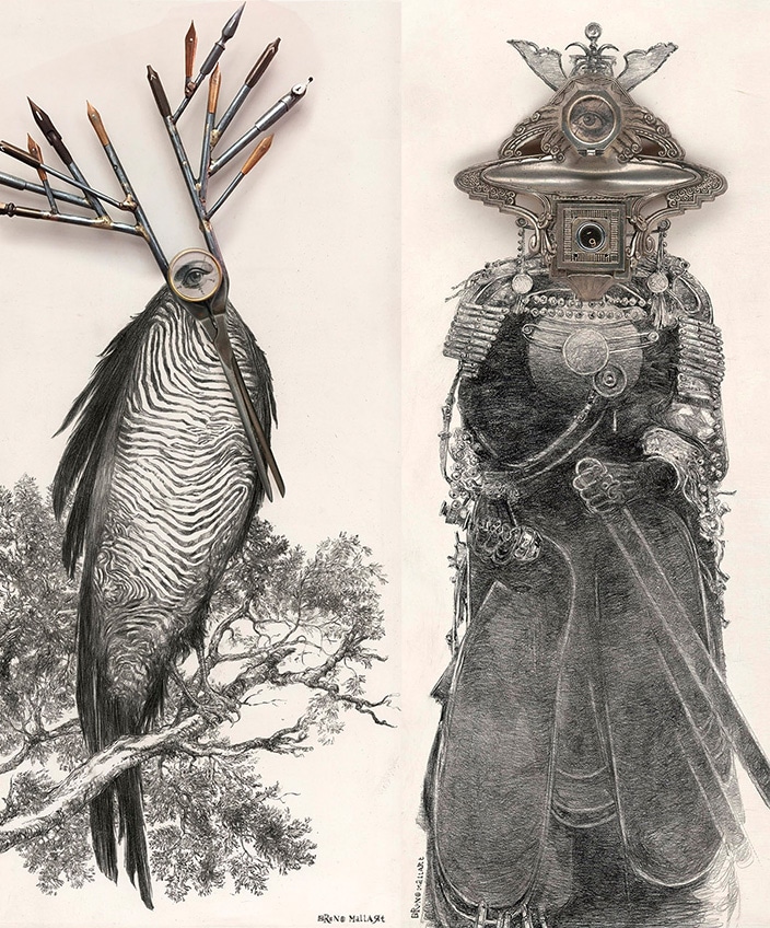 Bruno Mallart - illustrateur - dessin au crayon - Cyclope - Galerie Bayart - Signatures Singulières - Magazine digital des talents Français
