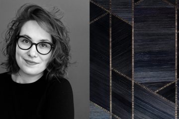 atelier paelis - manon bouvier - marqueterie de paille - panneau de marqueterie de paille noir et doré - meilleur ouvrier de france - paille de seigle - marqueteuse de paille - Signatures Singulières Magazine - magazine digital des talents français