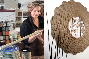 veronique de soultrait - art decoratif - miroir en corde - technique de tressage - Singulières Magazine - le magazine digital des talents français