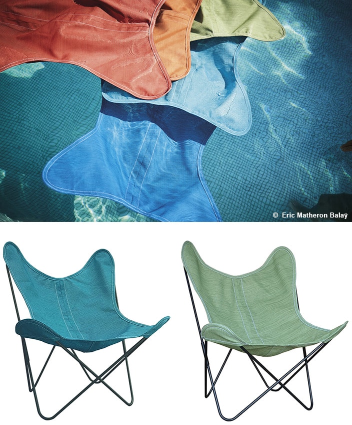 airborne - fauteuil outdoor - toile serge ferrari - savoir faire francais - signatures singulieres magazine