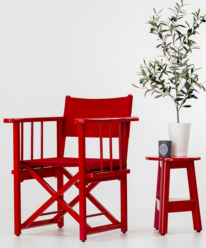 azur confort - fauteuil metteur en scene - fauteuil rouge outdoor - mobilier outdoor - savoir faire francais - signatures singulieres magazine