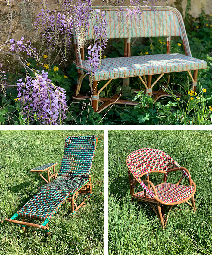 philippe model - mobilier outdoor en rotin - savoir faire francais - signatures singulieres magazine