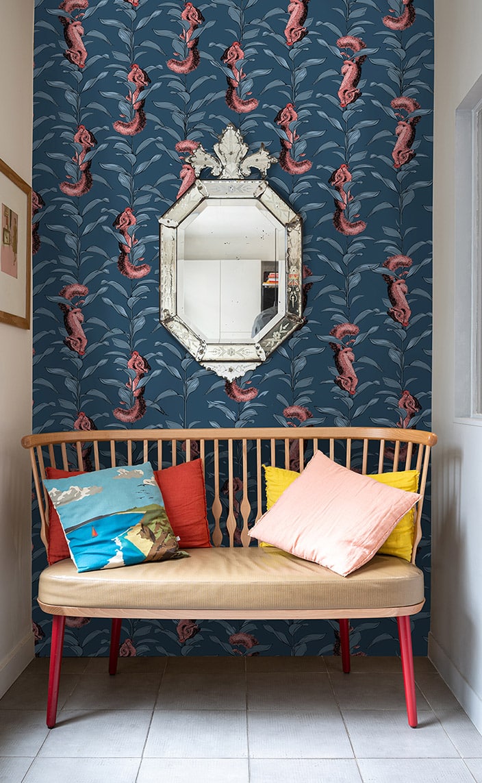 papier peint motif poisson - signatures singulieres